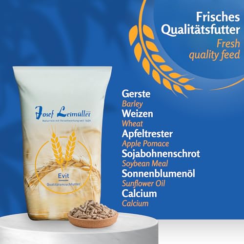 Leimüller Wildfutter Pellets 25 kg - Herbst- und Winterfutter mit Getreide - Futter für Rehe, Rotwild, Hirsche & Rehkitze