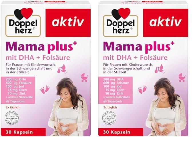 Doppelherz Mama plus mit DHA + Folsäure - wichtige Nährstoffe für Frauen...