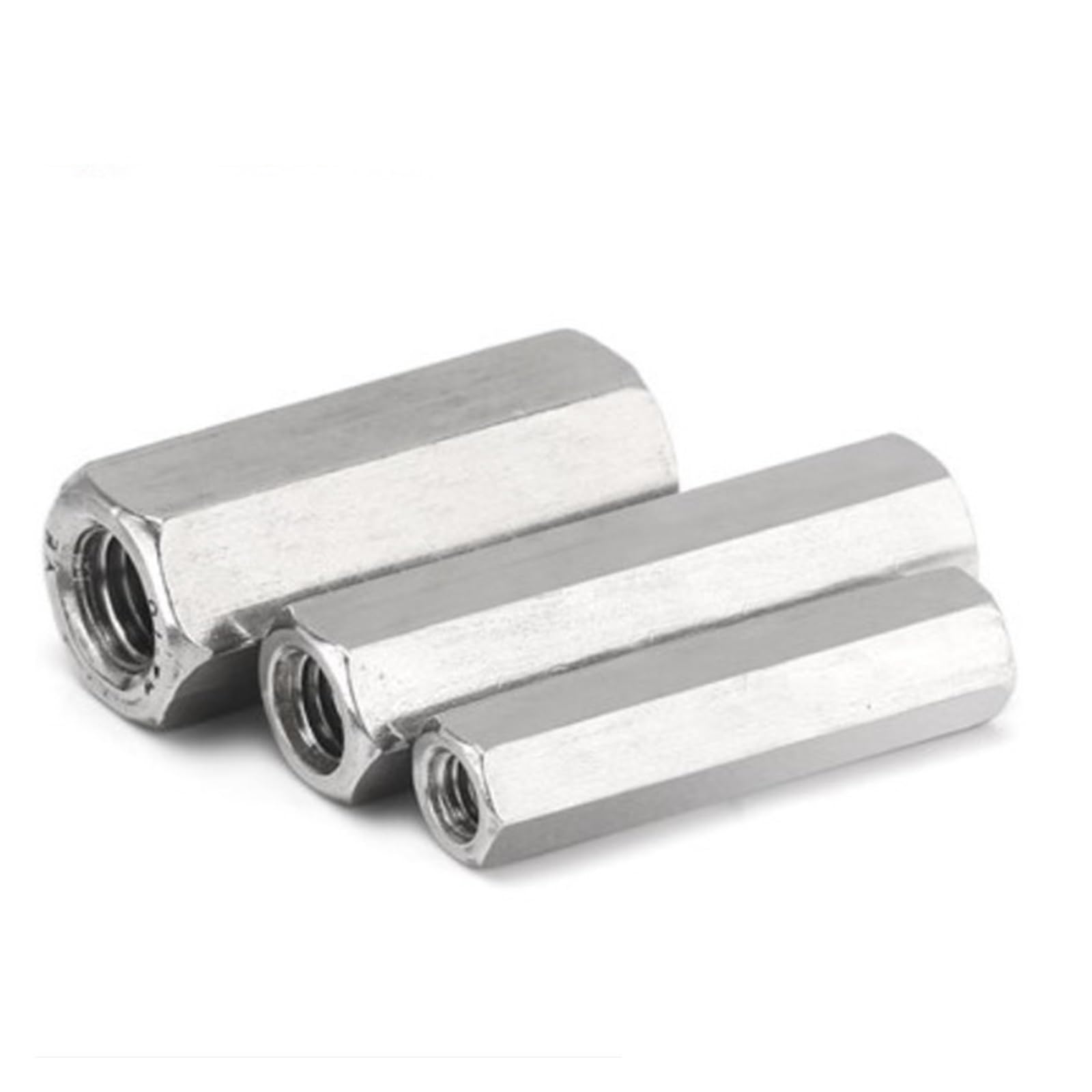 1-10 Uds M3 M4 M5 M6 M8 M10 M12 hembra a hembra tuerca de acoplamiento espaciador hexagonal de acero inoxidable (Color : 10mm_M3 5PCS)