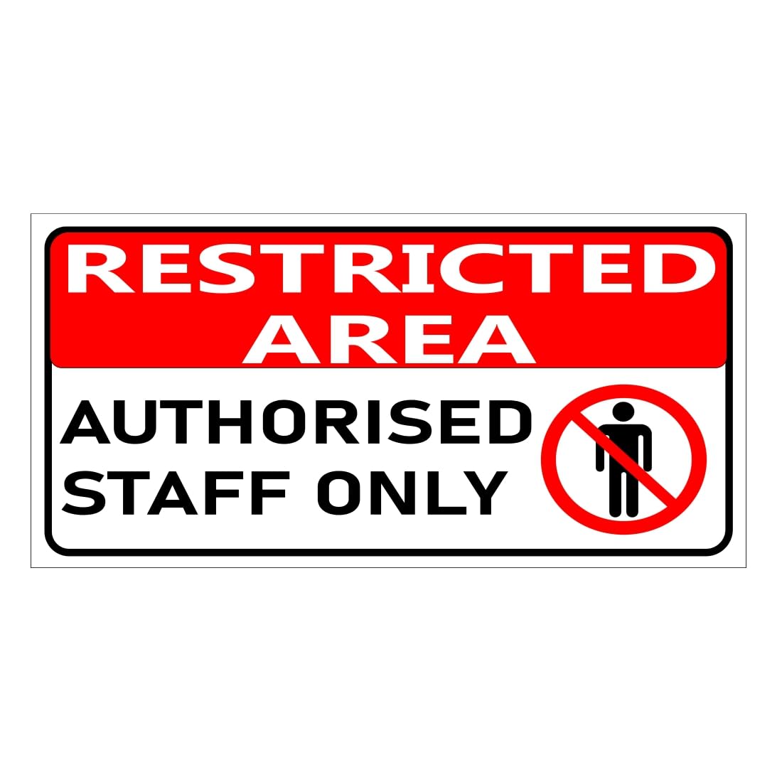 Ordershock Restricted Area Authorised Staff Only Sign Board For Office Multicolor Sunboard 8x4 Inch (B0CJYH4KW1) Amazon Price History, Amazon Price Tracker
