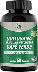 Mix Quitosana Spirulina Psyllium Café Verde 60 Caps Black Cobra
