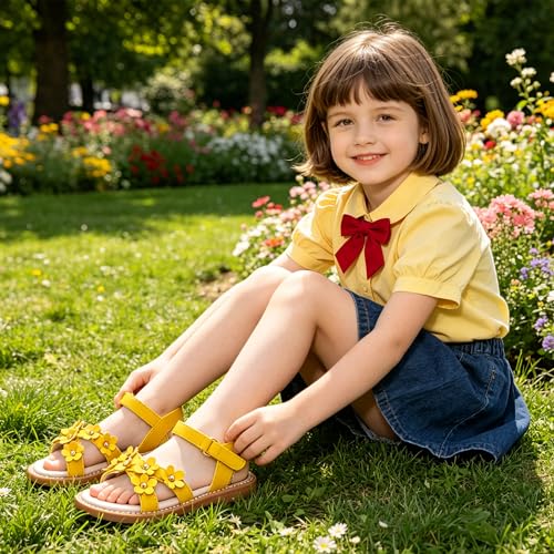 Image of Kiderence Toddler Girls Sandals Little Girls Kids Summer Shoes Toddler Sandals