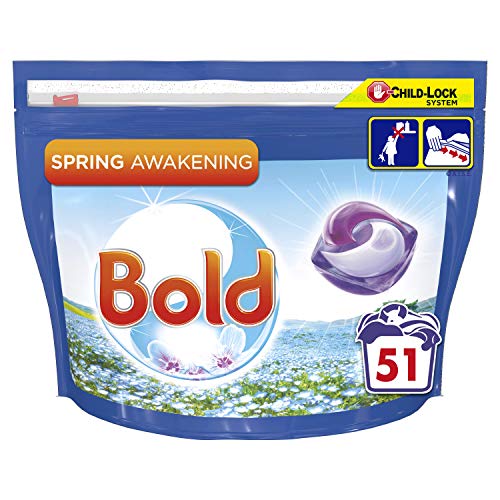 Bold All-In-1 Pods Washing Liquid Capsules Spring Awakening, 1229.1 grams