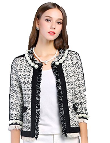 Coton court XL YALI blanc noir en fibre naturelle haut de gamme