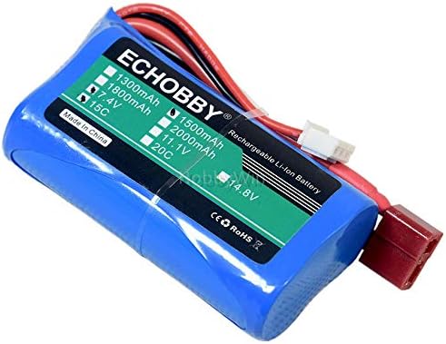 7.4V 2S 1500mAh 15C Battery Pack T-Plug for RC Buggy Truck Racing Boat