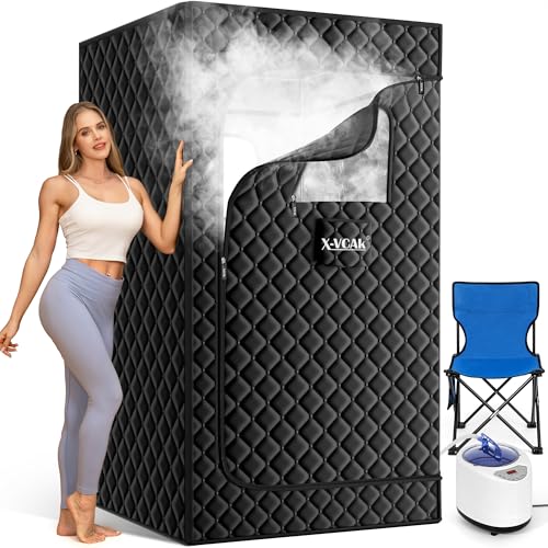 Sauna Box for Relaxation, Detoxification, Portable Steam Sauna wi...