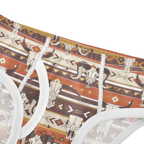 Boys' Exclusive Briefs Toddler Underwear 95% Combed Cotton Boxerbriefs 2T Ethnic - Style Pattern 74