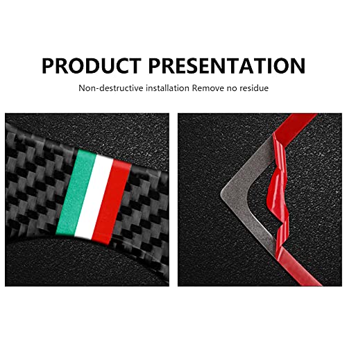 OYDDL Auto cambio Sticker fibra di carbonio