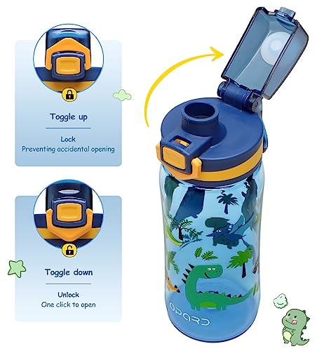 Image of Opard Sports Water Bottles 20 /24 Oz BPA Free Leak Proof Tritan Plastic Bottle Flip Top Kids Water Bottle Fast Flow /Water Bottle with Straw