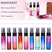 BENECREAT 9 Packs 10ml Rainbow Color Glass Spray Bottle, Refillable Fine Mist Spray Bottle for Perfume, Essential Oil, Travel Size Mini Spray Bottles
