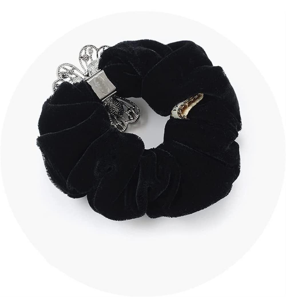 Scrunchies Per Capelli Anello Per Capelli Legato Corda Per Testa Fiore Gioielli Cravatta Elastico Per Flanella Elastici Per Coda Di Cavallo(Pink)