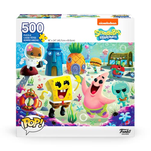 ¡Estallido! Puergidos Spongebob Squarepants - 500 Piezas - 45.7 cm x 61 cm - inglés