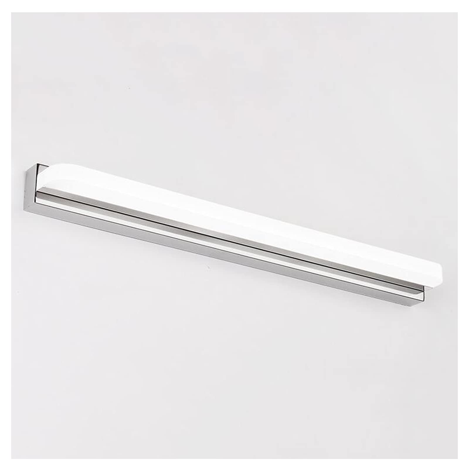 Höflichkeitsbeleuchtung LED Spiegel Frontlicht, wasserdichtes Anti-Beschlag-Badezimmerlicht aus Edelstahl, minimalistische Acryl-Lampe tru Lampe