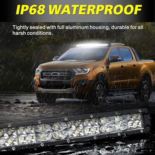 Image of 42 inch LED Light Bar 360W Super Slim Dual Row Offroad Driving Light | Slim Single Row Structure, Spot Flood Combo Roof Hood Bumper Light Bar for Trucks Pickup UTV SUV Can-am Toyota Bronco