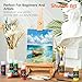 Shuttle Art Acrylic Paint, 36 Colors Acrylic Paint Set with Brushes & Palette, 2oz/60ml Bottles, Rich Pigments Non-toxic for Artists Kids & Adults, Painting on Canvas Rocks Ceramic Wood