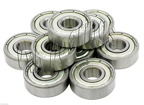 Bearing 608ZZ Shielded 8x22x7 Miniature Ball Bearings(Pack of 10)