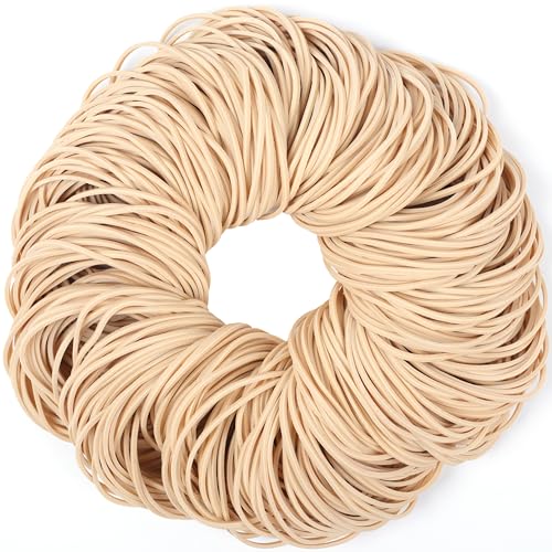 Rubber Bands Size #19 Beige 300pcs Elastic Rubber Bands for Office Supplies