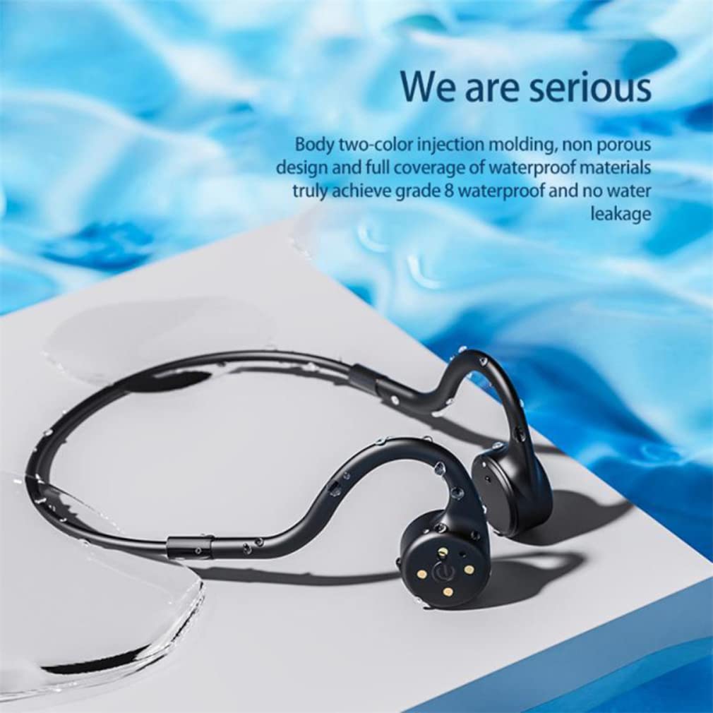 Écouteurs Bluetooth De Conduction Bluetooth, Casque De Sport sans Fil, pour La Course À Pied De Randonnée À Vélo, IPX8 Imperméable, Intégrée À La Mémoire 8G