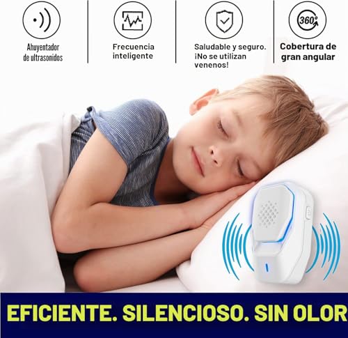 Miniatura 3 de Repelente Ultrasónicode Plagas, Repelente Ultrasónico De Mosquitos Y Control Electrónico, Anti Ratones, Moscas, Cucarachas, Arañas, Hormigas, Inofensivo Para Mascotas Y Humanos - 4 Pack