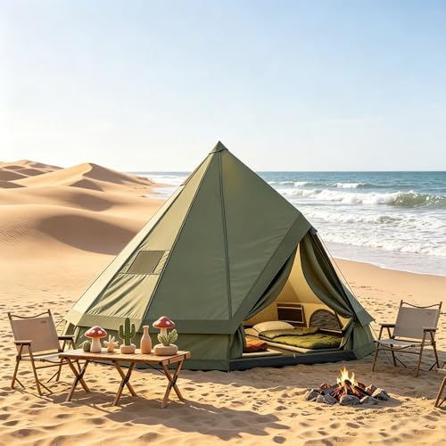 Carpa Bell con Estufa para 4-6 Personas Camping Familiar miniatura 7