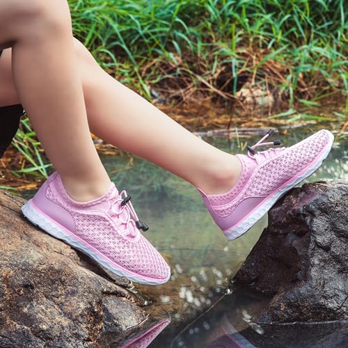 Image of DOUSSPRT Water Shoes for Kids Boys Girls Quick Dry Beach Sports Swim Pool Aqua Shoes for Toddler /Little Kid /Big Kid