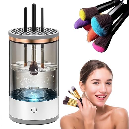 Automatic Makeup Brush Cleaner Machine – Portable Electric Brush Cleaning Tool for All Types of Beauty Makeup Brushes, Quick Drying, Easy to Use for Foundation, Contour, Eyeshadow, Blush-image-14