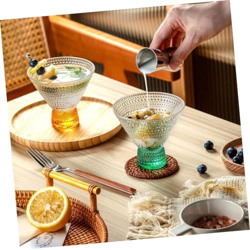 Copa de cóctel martillada de vidrio de 230 ml para martini de bar 7