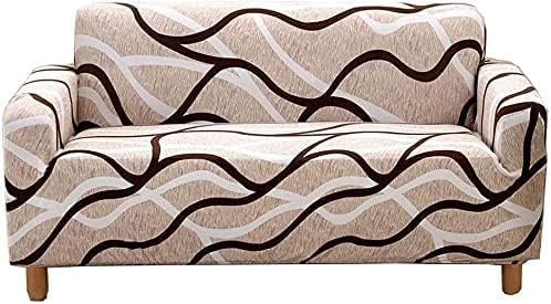 AURLOE Funda de sofá estampada, Juego de funda elástica para sillón, funda de sofá con patrones para sillón acojinado de 3 plazas (NC, 3