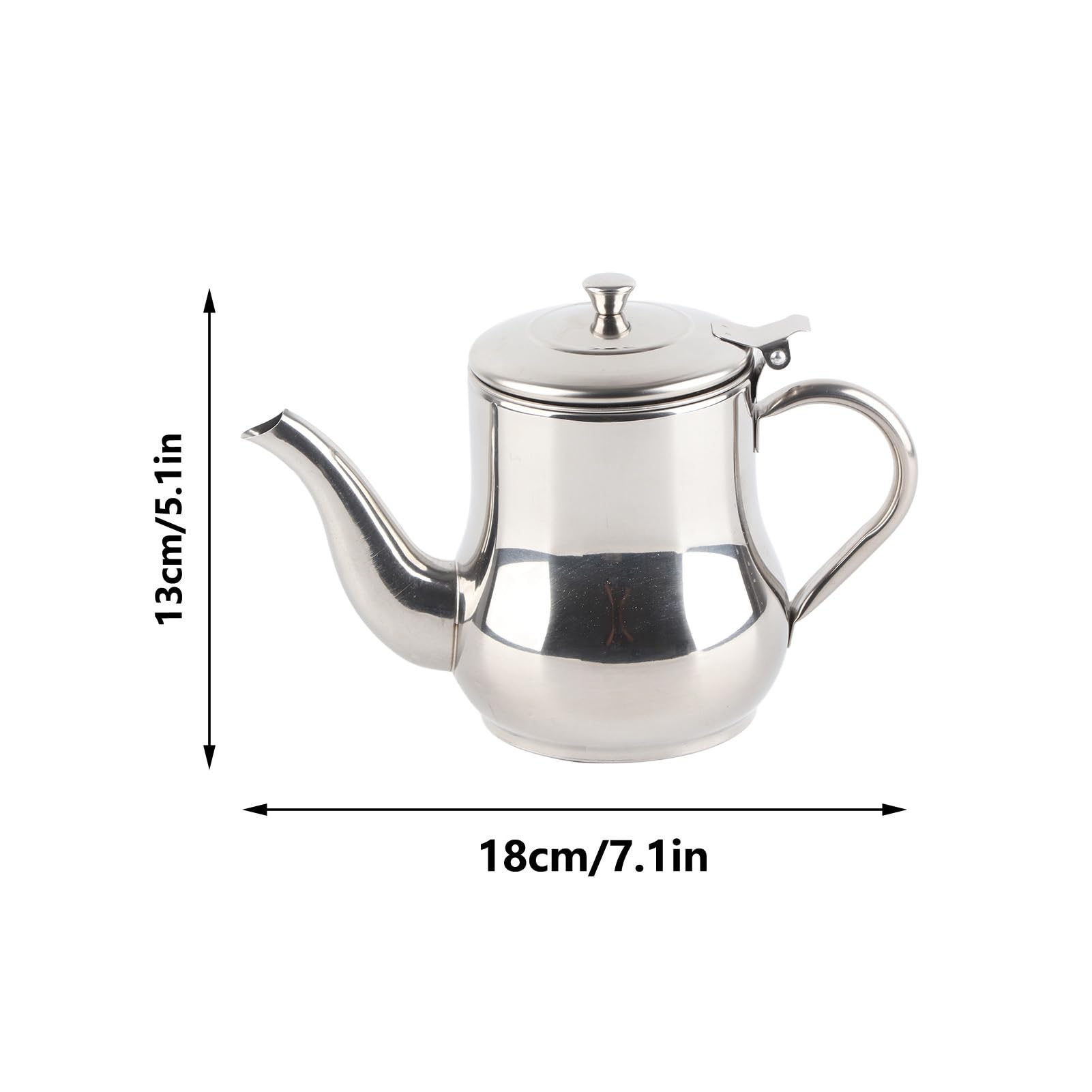 Amazon | NDNCZDHC 500ml ステンレス鋼ティーポット、ストレーナー付き