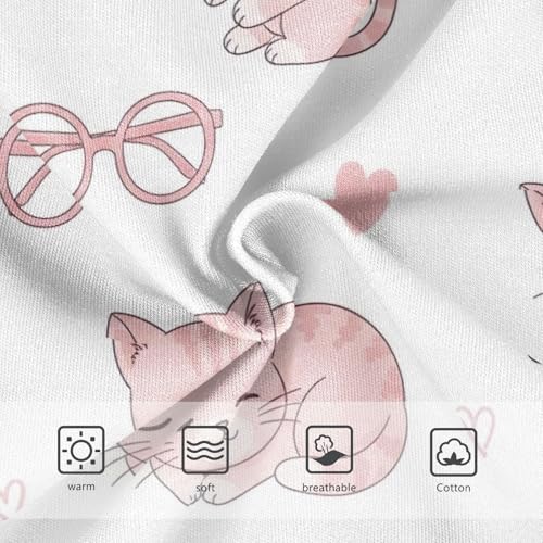 Kids Underwear, Cute Pink Kittens Toddler Panties, Girls Underwear Cotton, 2T–8 Years3