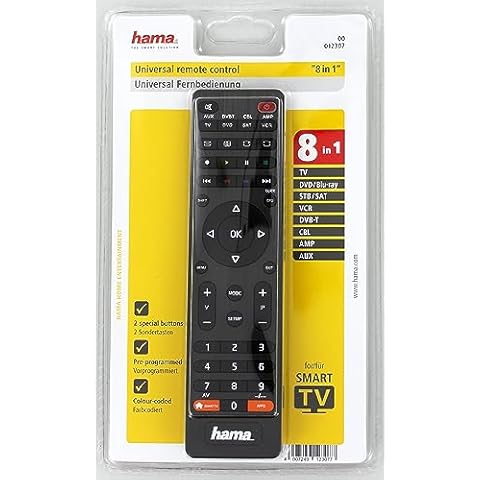 Télécommande universelle Hama 8 en 1 Cover