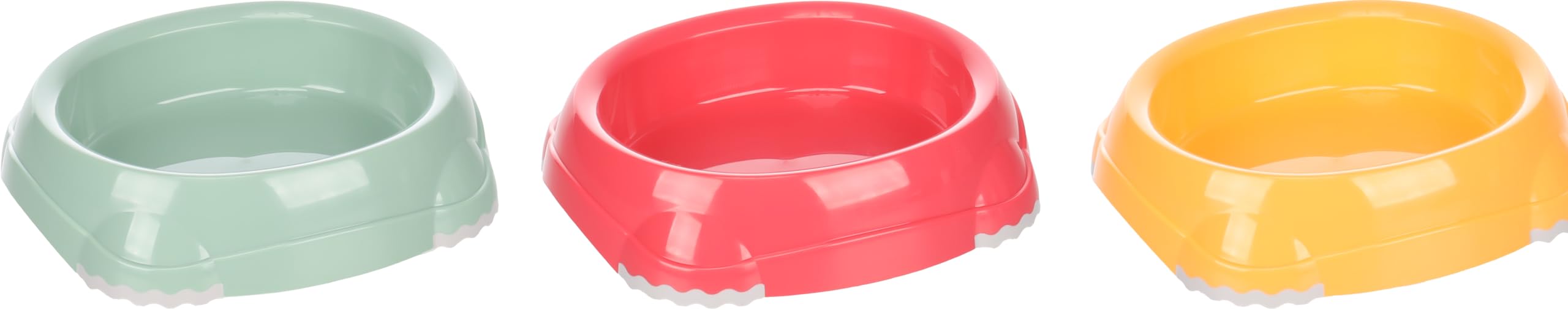 Flamingo FEEDING AND DRINKING BOWL LANDRO EXOTI MULTIPLE COLOURS 210ML 14,5x13x3,5CM