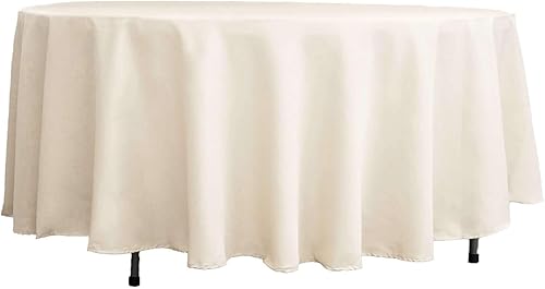Miniatura 275 de Efavormart - Paquete de 10 manteles redondos, 120 pulgadas, resistentes a las manchas y a las arrugas, lavables, mantel decorativo de tela