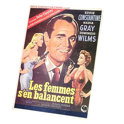 Poster les Femmes s'en Balancent Toile Rétro contre Mur Vide