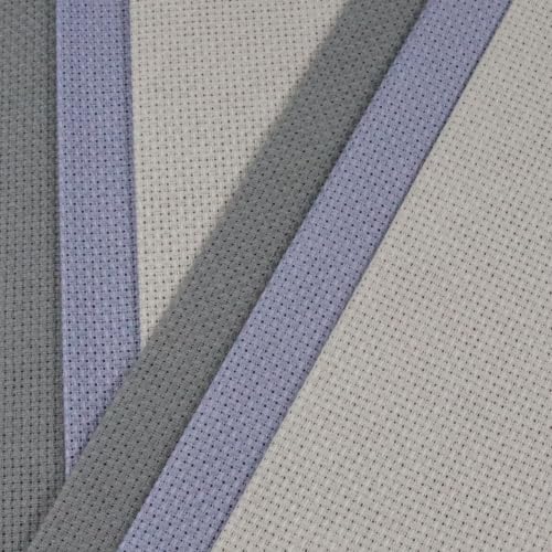 Image of KCS 4 /6 pc of 12 inch x 18 inch(30cmx45cm) 16 Count Cotton Aida Cloth Cross Stitch Fabric (6 pc,Pearl Grey+Light Steel Grey+Medium Grey)