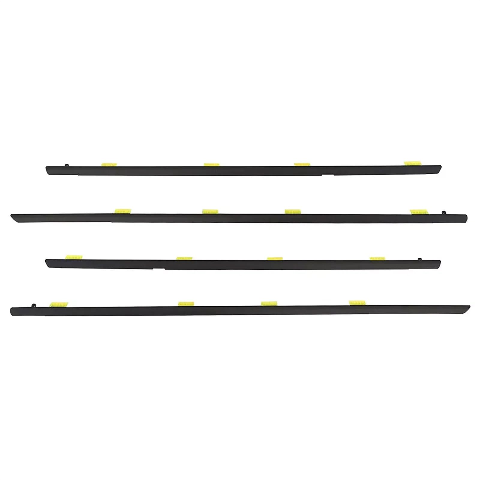 Yplvwsoyq One Color Car Window Seal Strip Compatible With Civic 2001 2002 2003 2004 2005 4Pcs Car Side Window Weatherstrips Door Glass Waterproof Pressure Sealing Strip