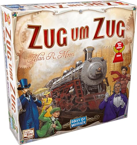 Days of Wonder, UNbox Now, Zug um Zug, Grundspiel, Familienspiel, Spiel des Jahres 2004, 2-5 Spieler, Ab 8+ Jahren, 45+ Minuten, Deutsch