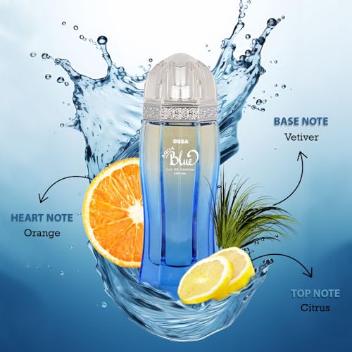 Image of Ossa Aqua Blue & Pink Mist Eau De Parfum For Men and Women, 2x100ML With Fresh And Floral Notes | Long Lasting Fragrance Combo Set (Pack of 2)