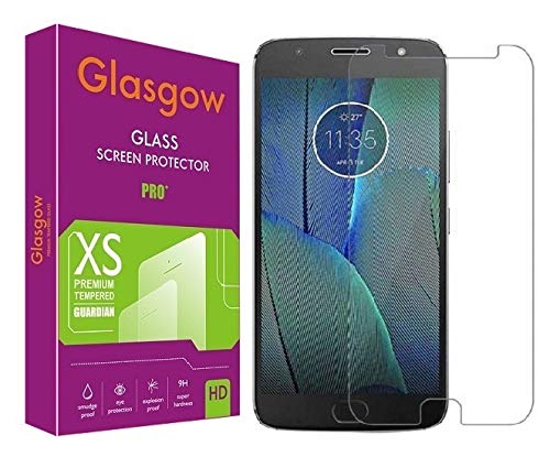 Glasgow 9h+ high definition [hd] tempered glass for motorola moto g5s plus screen protection premium product [curved edges] [gorilla] edge to edge full screen coverage (B082HS326R) Amazon Price History, Amazon Price Tracker