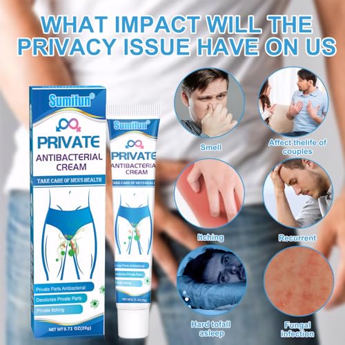 Private Antibacterial Cream for Men Women, 2PCS Antifungal Anti Ttch Cream Skin Soothing Ointment for Intimate Area, Quickly Relieve Itching, Deodorant, Antibacterial - Image 4