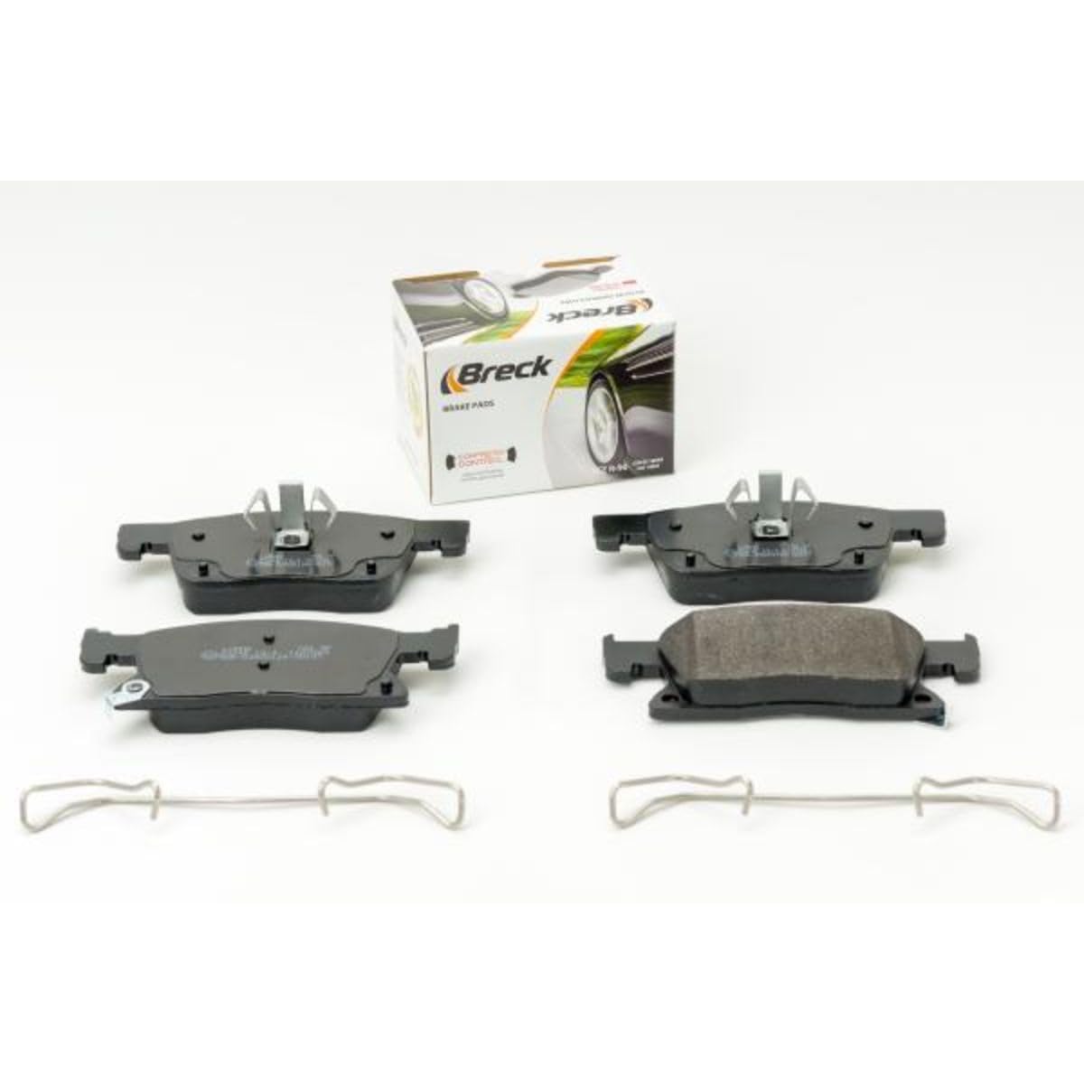 BRECK Juego de pastillas de freno Delantero con avisador acústico de desgaste 22345 00 701 00 Juego de pastillas de freno Compatible con OPEL Astra K Sports Tourer B16 Astra K Hatchback B16, VAUXHALL