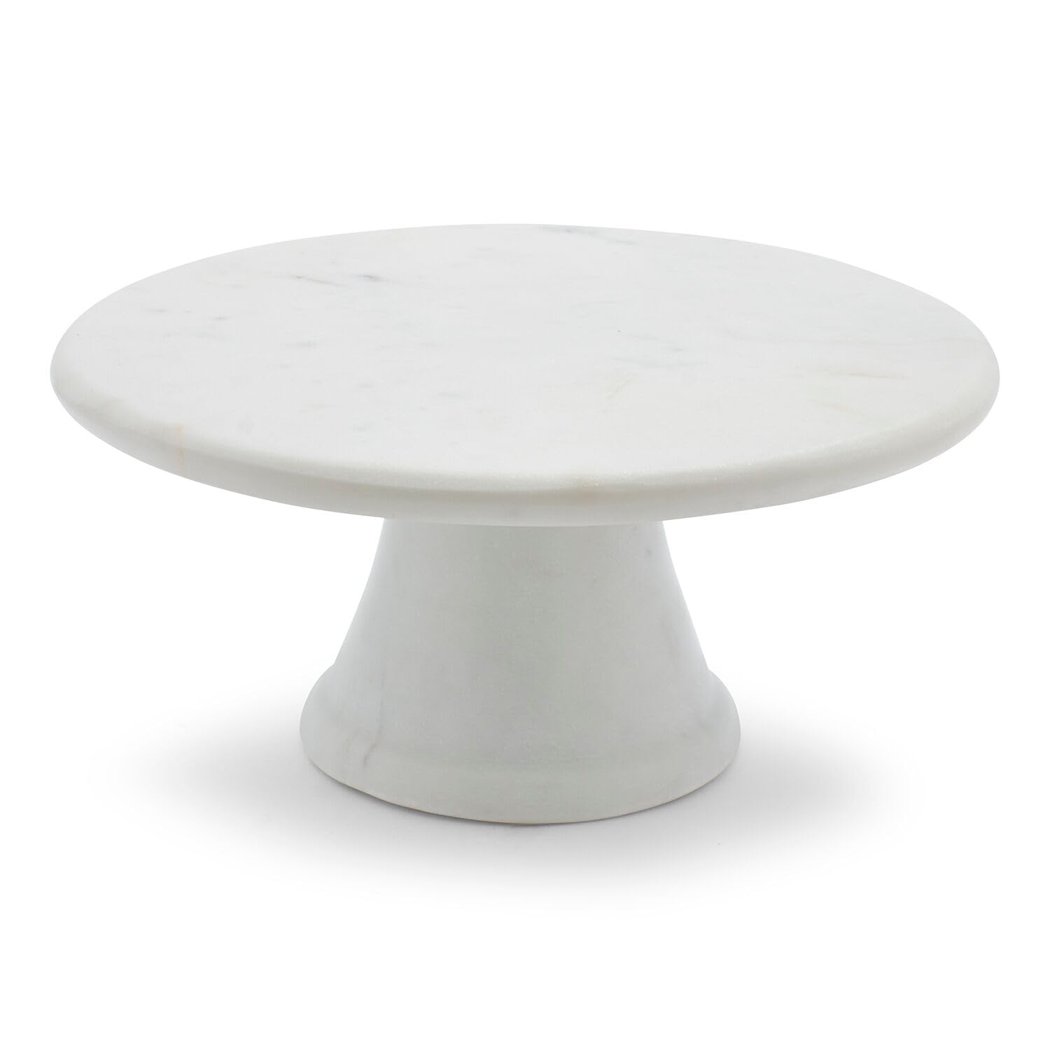Marble Cake Stand, White