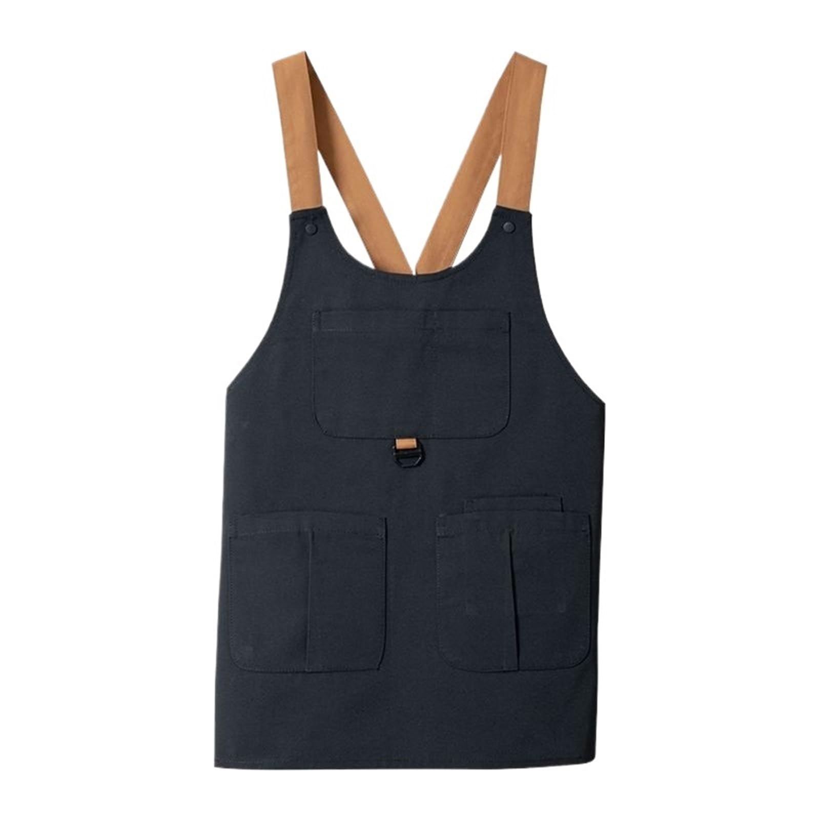 Tabliers à Outils en Toile imperméable, Gilet Deux pièces, Ample, Couleur Unie pour Forgeron(Black)