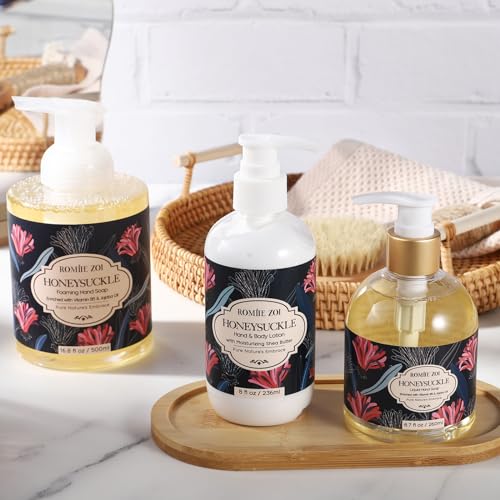 Image of ROMIIE ZOI Foaming Hand Soap, Honeysuckle, 500ml / 16.8fl.oz | With Gift Box, Gentle cleansing, nourishes skin without drying