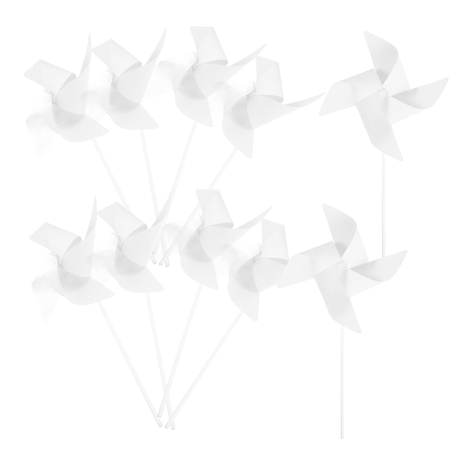 STOBOK Molino de viento de papel DIY para colorear para niños, 24 piezas, juego educativo para manualidades, molinillos de viento para jardín de infantes y juego al aire libre