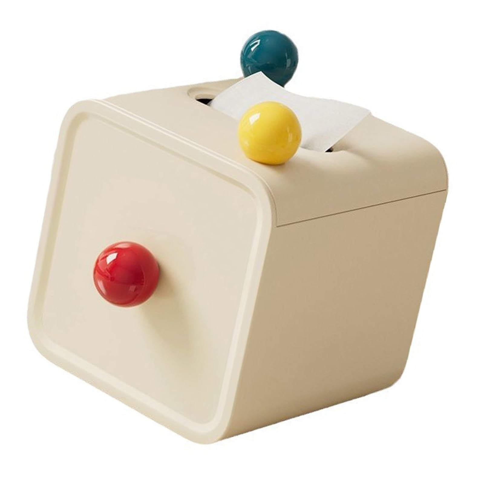 Montesy Colorful Dopamines Tissue Box Napkin Holder Paper Roll Container for Living Room Bedroom Bathroom Home Decoration