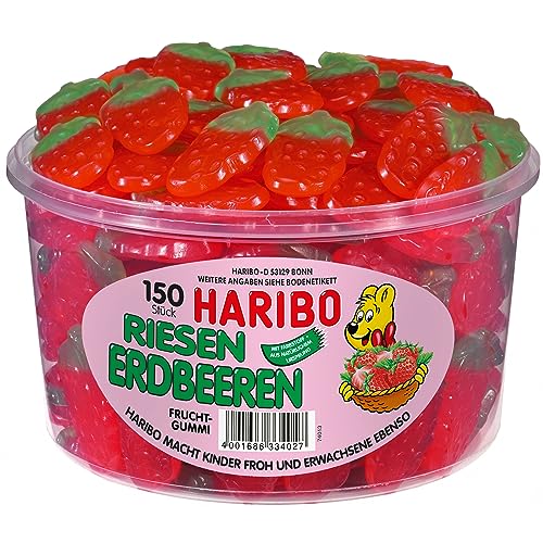 Haribo Fraises géantes, paquet de 1 (1 x 1350 g))