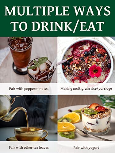 Image of TeeLux Tartary Buckwheat Tea, Roasted Buckwheat Groats, Caffeine Free, 14oz | High Mountain Roasted Buckwheat Groats, Nutty & Toasty Flavor, Loose Leaf, Sugar Free, Enjoy Hot or Iced