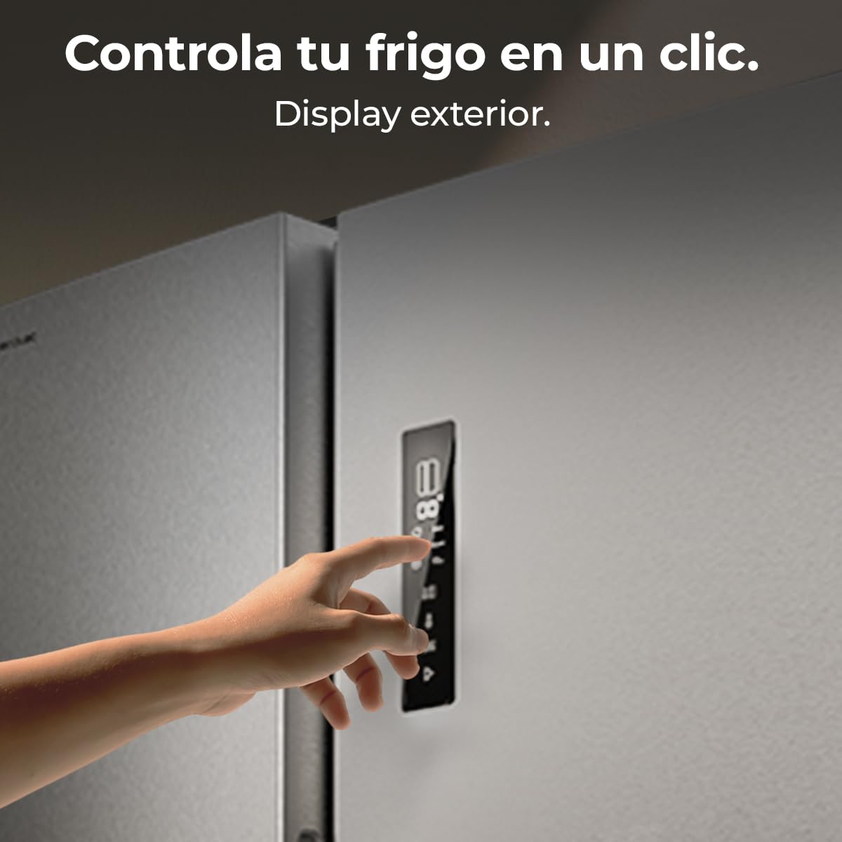 Cecotec Frigorífico Americano 559L Total No Frost con Dispensador de Agua Bolero CoolMarket SBS 559 Inox C. Alto 177cm y 91cm de Ancho, Bajo Consumo, Compresor Inverter, Modo Smart