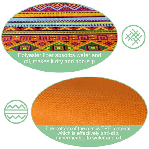 Tapetes de cocina antideslizantes con base lavable y absorción para zonas húmedas 6